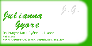 julianna gyore business card