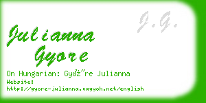 julianna gyore business card